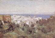 camille corot View of Genoa (mk09) Sweden oil painting artist